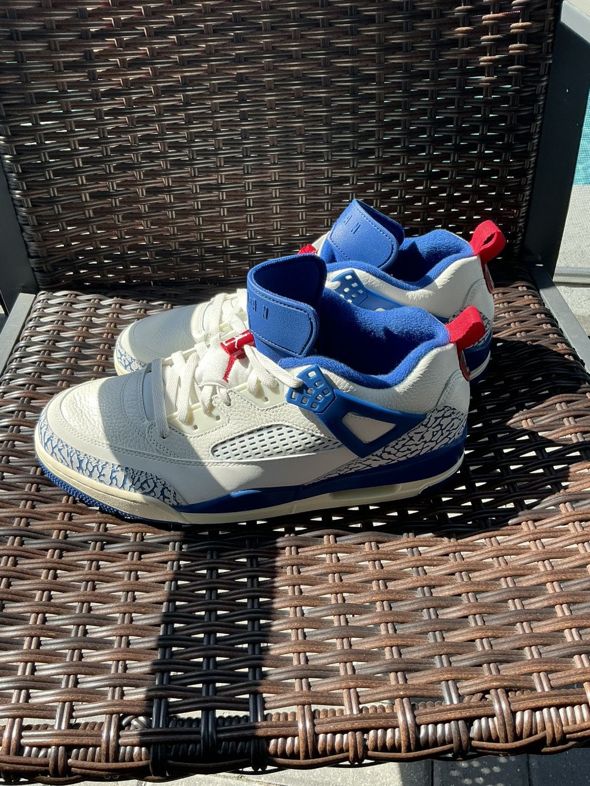 Jordan Brand Air Jordan Spizike Low Sail Storm Blue 12M Size US 12 / EU 45 - 5 Thumbnail