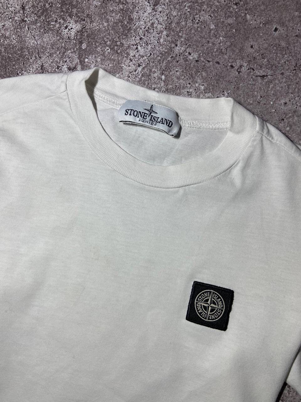 Stone Island Stone Island Junior 8/128 White T-Shirt Patch Program Size US XXS / EU 40 - 3 Thumbnail