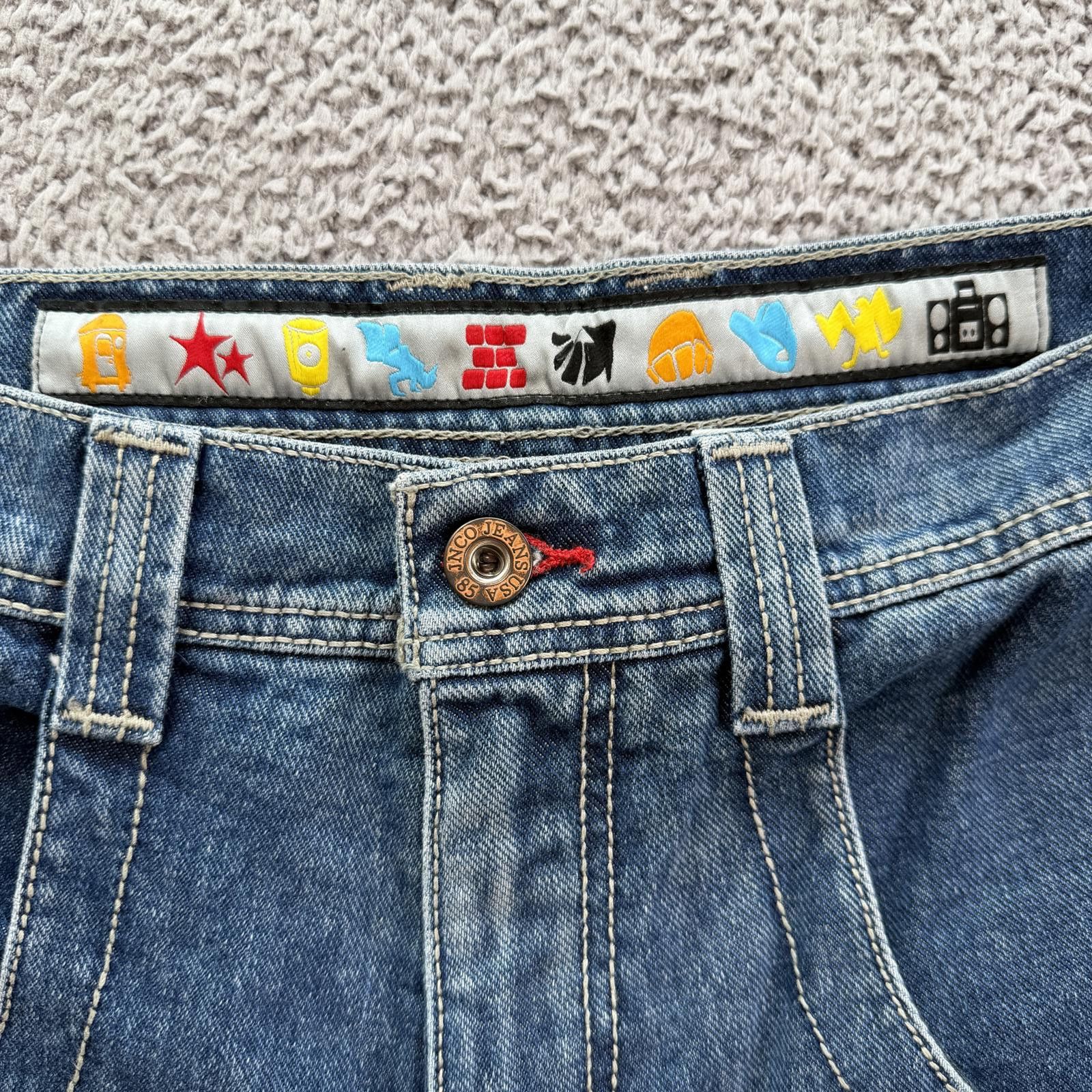 JNCO Vintage JNCO Rollin 360 Wide Leg Denim Jeans 30x32 Y2K Baggy Size US 30 / EU 46 - 9 Thumbnail