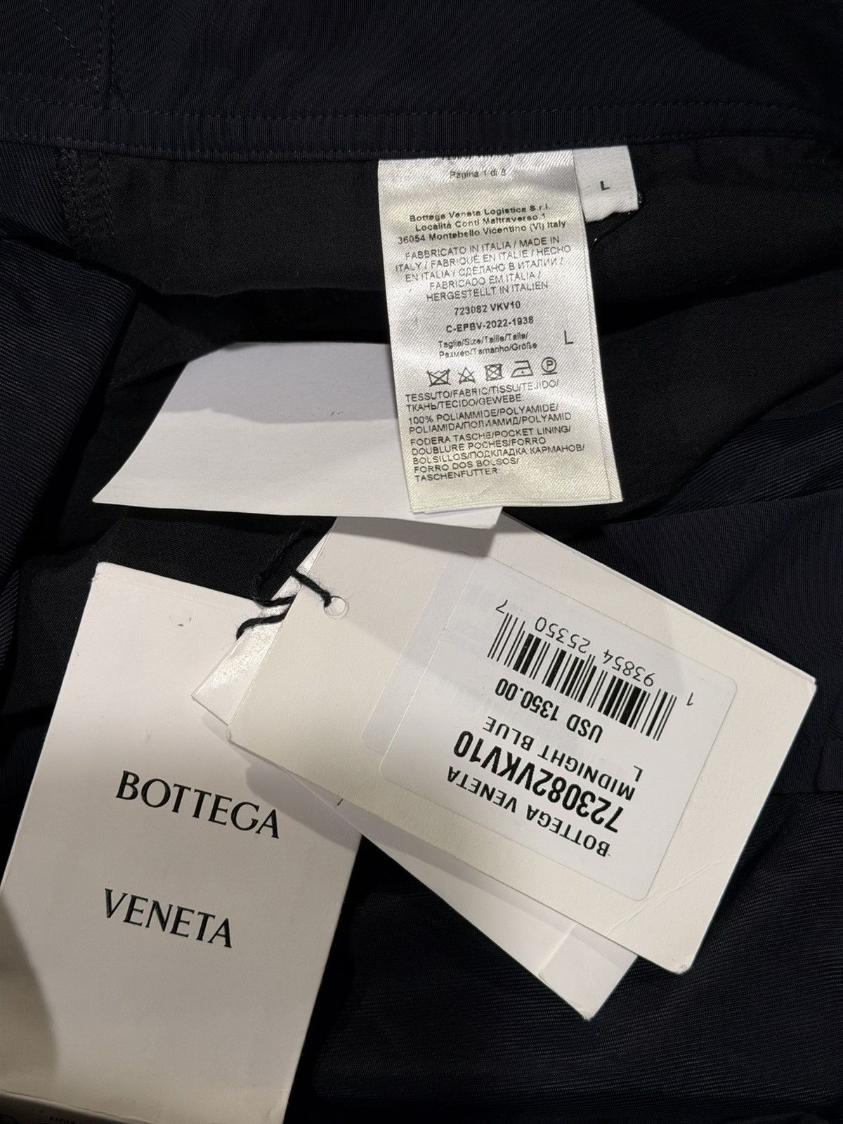 Bottega Veneta Bottega Veneta Tricot Multi Zip Cuff Cargo Black Nylon Pants Size US 34 / EU 50 - 10 Thumbnail