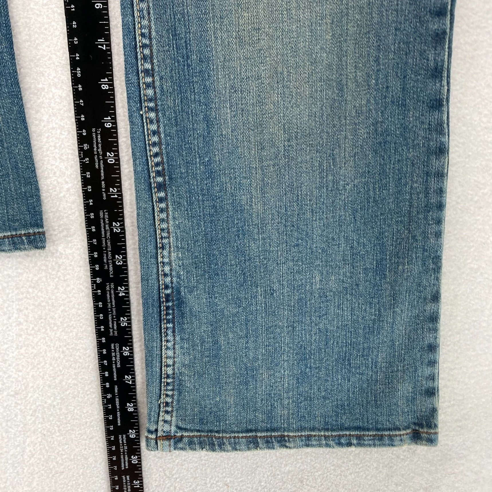 Vintage Canyon River Blues Bootcut Jeans Women's 12 Blue Denim Flap Pocket Embroidered Tailored Fit Size 34" / US 12 / IT 48 - 7 Thumbnail
