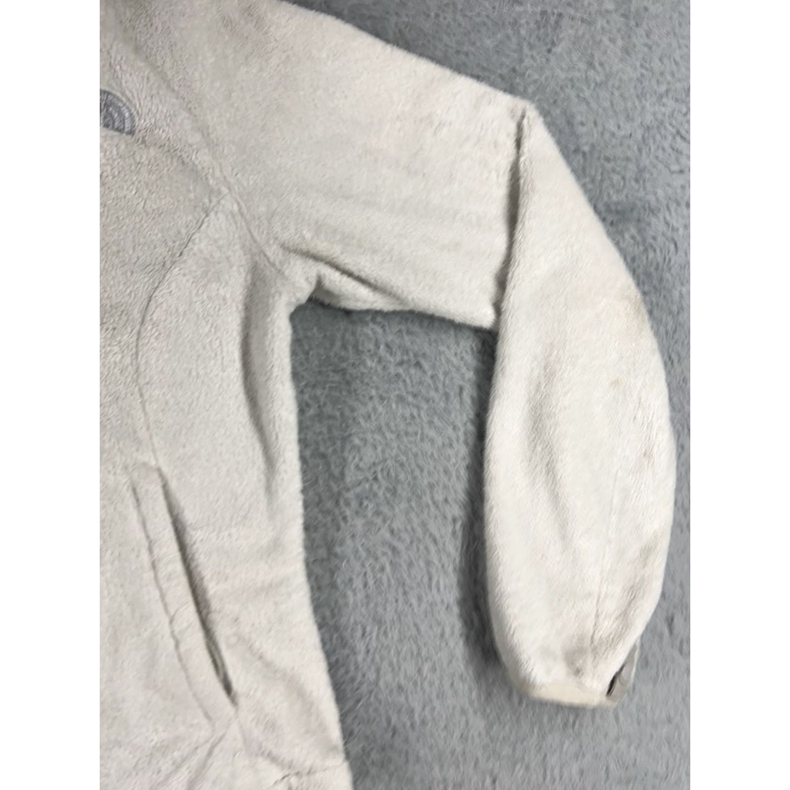 The North Face The North Face Jacket Women XS White Full Zip Mock Neck Poly Fleece Womens Size XS / US 0-2 / IT 36-38 - 2 Thumbnail