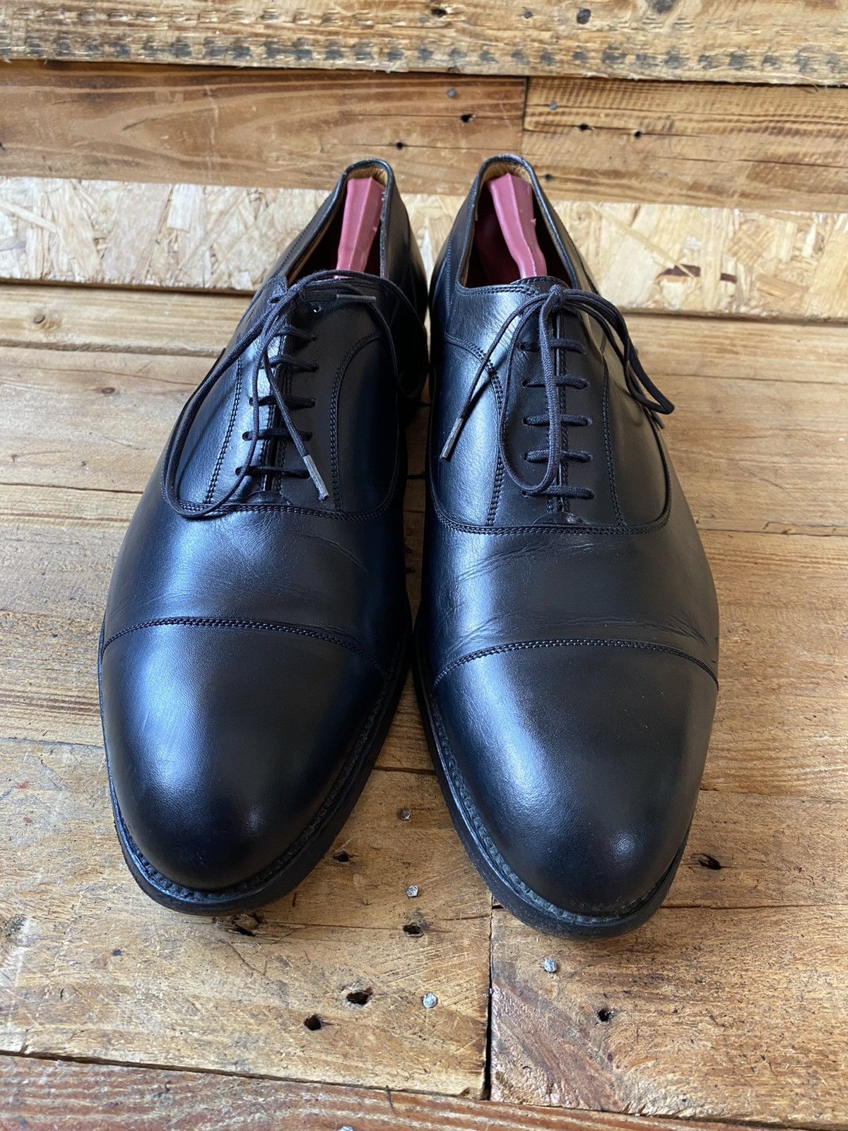 J.M. Weston J.M.weston 330 oxford cap-toe black leather dress shoe Uk10E |  Grailed