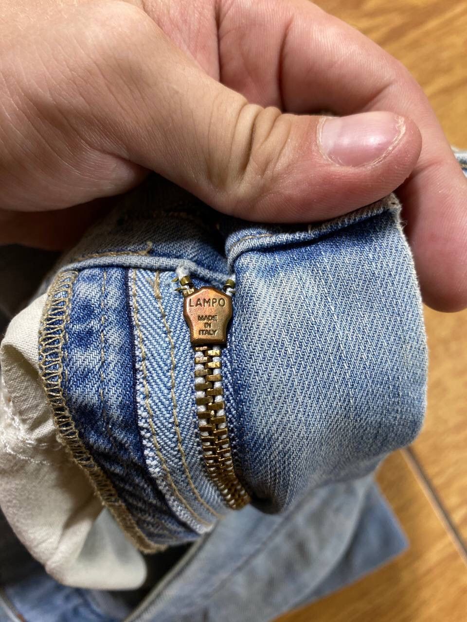 Trussardi × Vintage Vintage Short Denim Trussardi Flared Style Double Waist Size US 32 / EU 48 - 7 Thumbnail