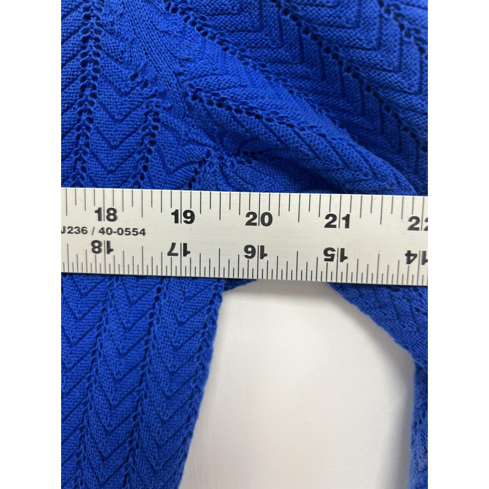 Robert Talbott Talbots 100% Pima Cotton Cardigan XL Royal Blue A001481 Size XL / US 12-14 / IT 48-50 - 7 Thumbnail