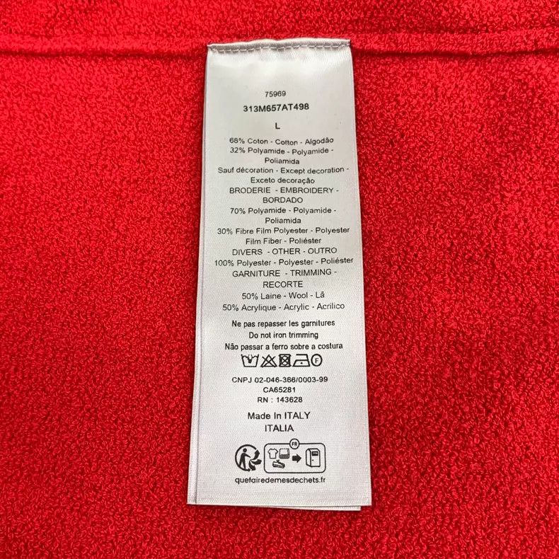 Dior Dior Red rabbit plush cotton round-neck long-sleeved sweats Size L / US 10 / IT 46 - 8 Thumbnail