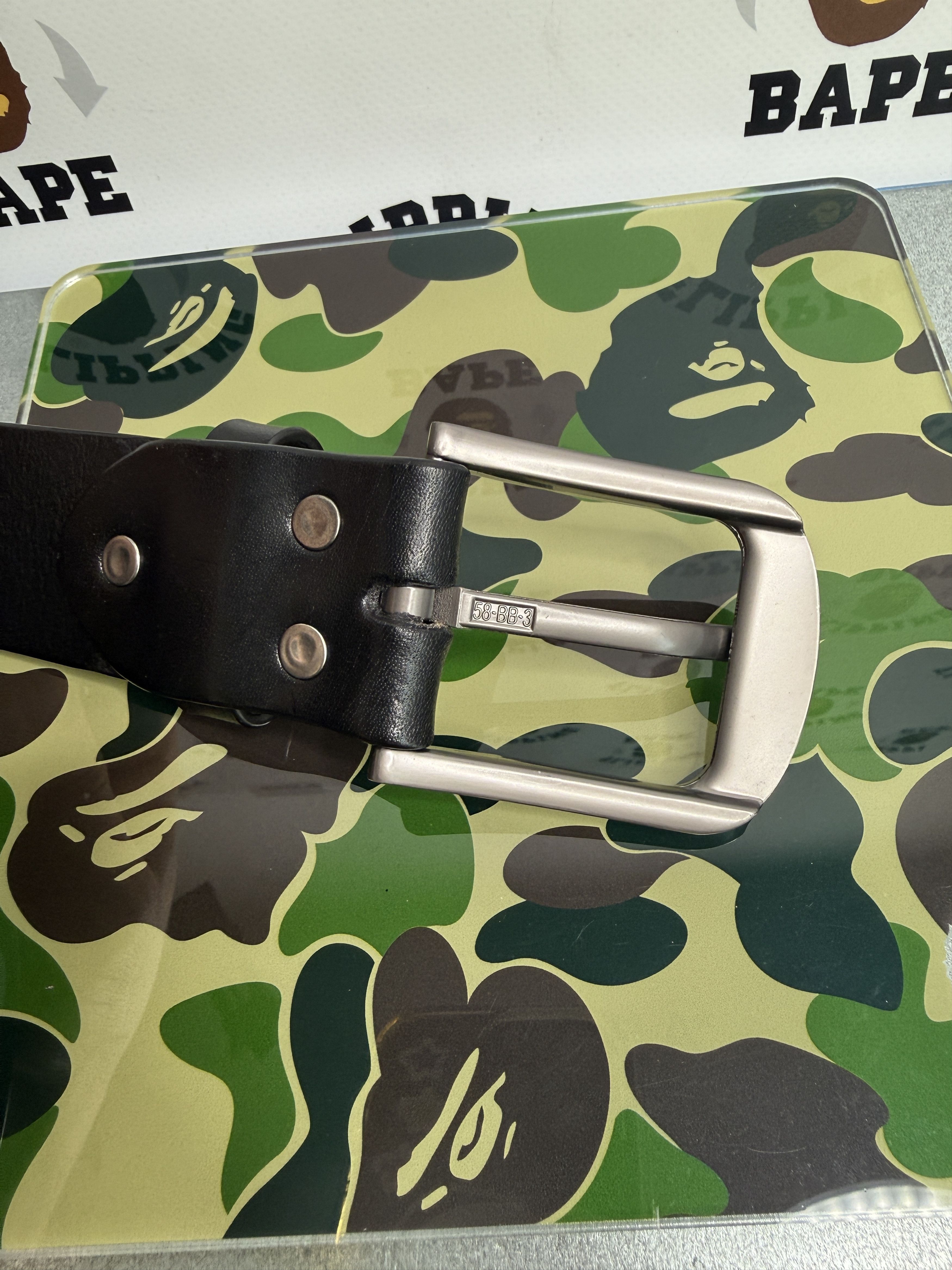 Bape BAPE A BATHING APE LEATHER BELT (L/36) Size 36 - 5 Thumbnail
