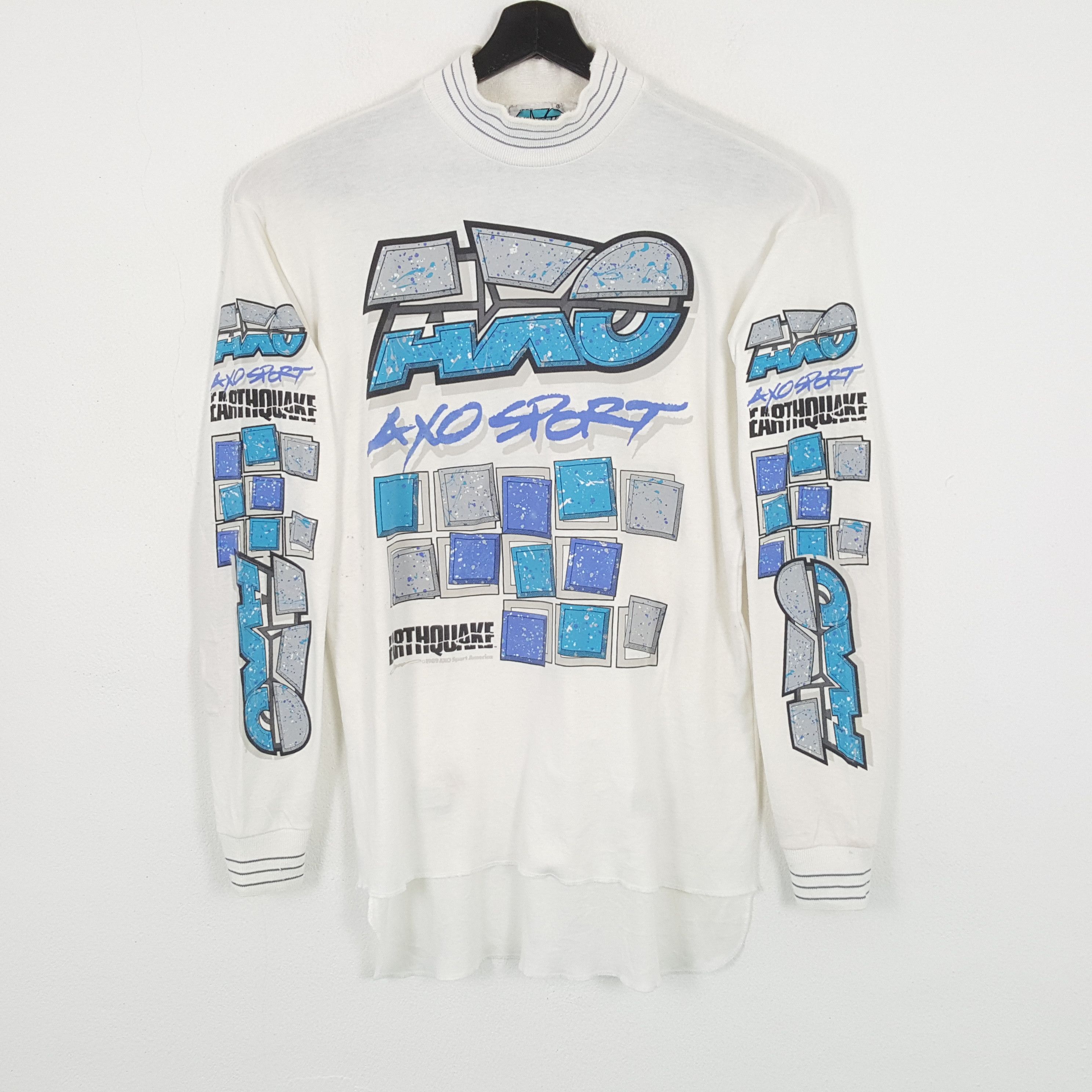 Vintage AXO SPORT Extreme Sports Motocross Racing Style Tshirt Size US L / EU 52-54 / 3 - 1 Thumbnail