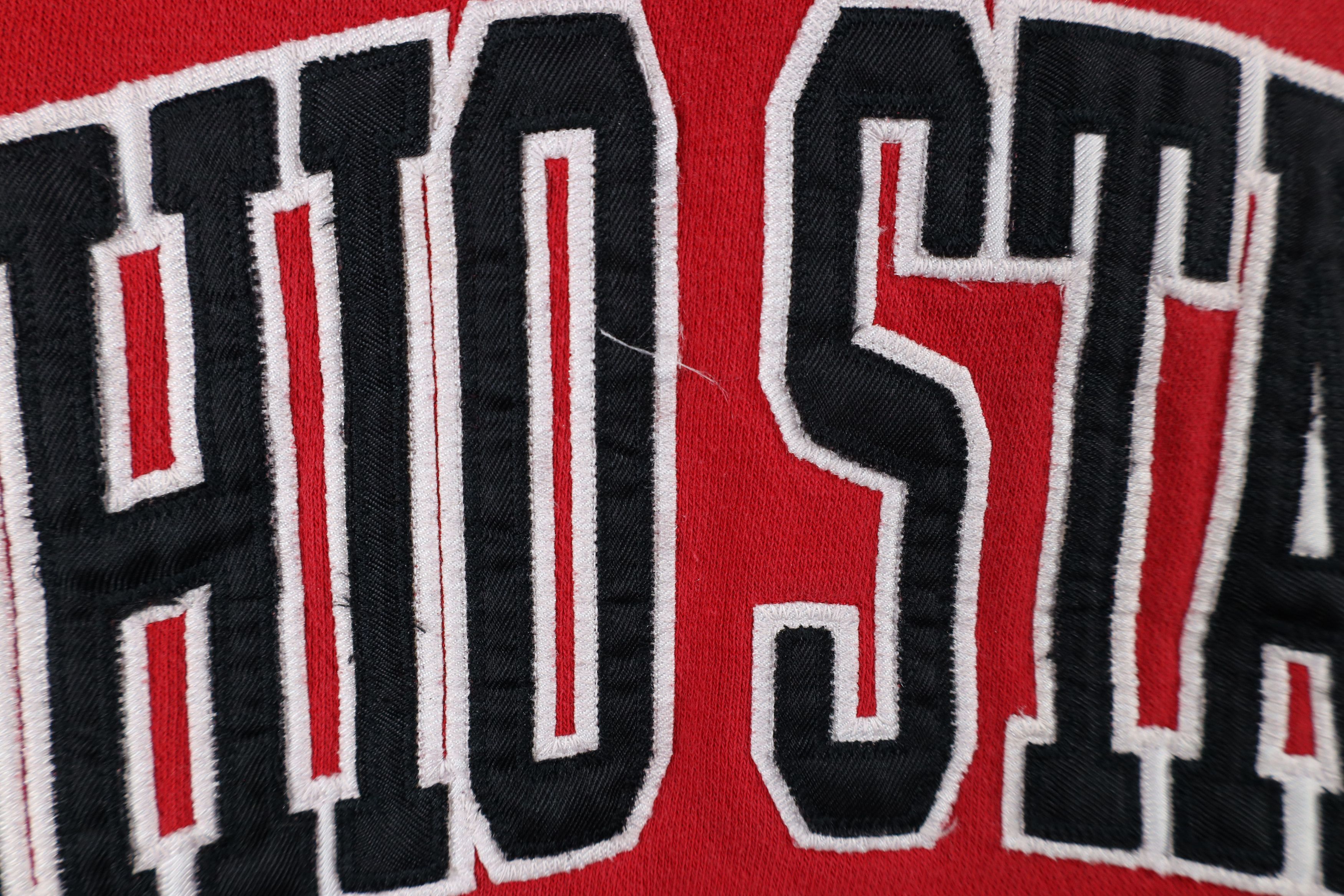 Vintage Vintage 90s Ohio State University Football Hoodie Sweatshirt Size US XL / EU 56 / 4 - 5 Thumbnail