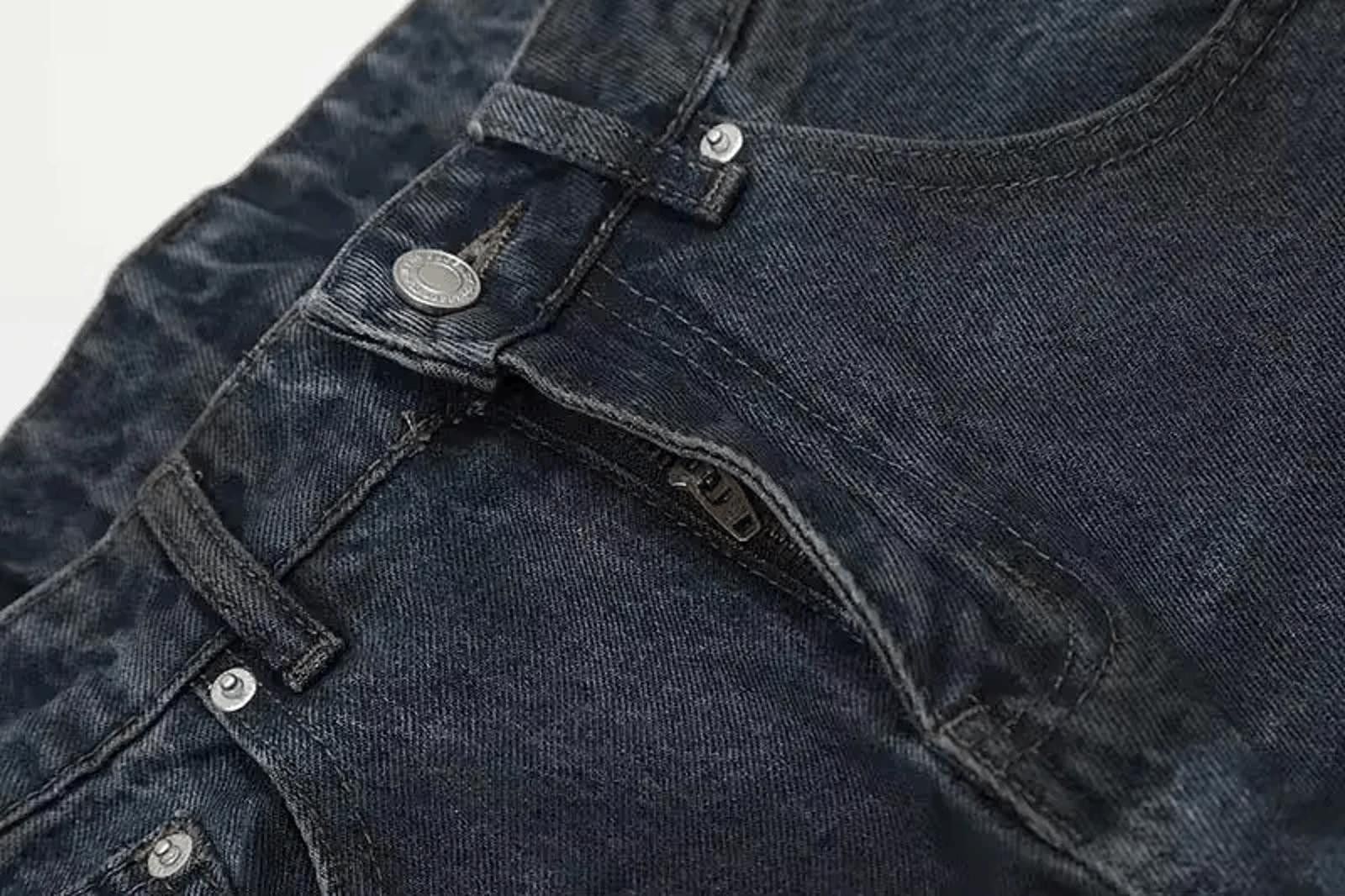 Other Camo Patch Hole Wide Leg Jeans Size US 32 / EU 48 - 6 Thumbnail