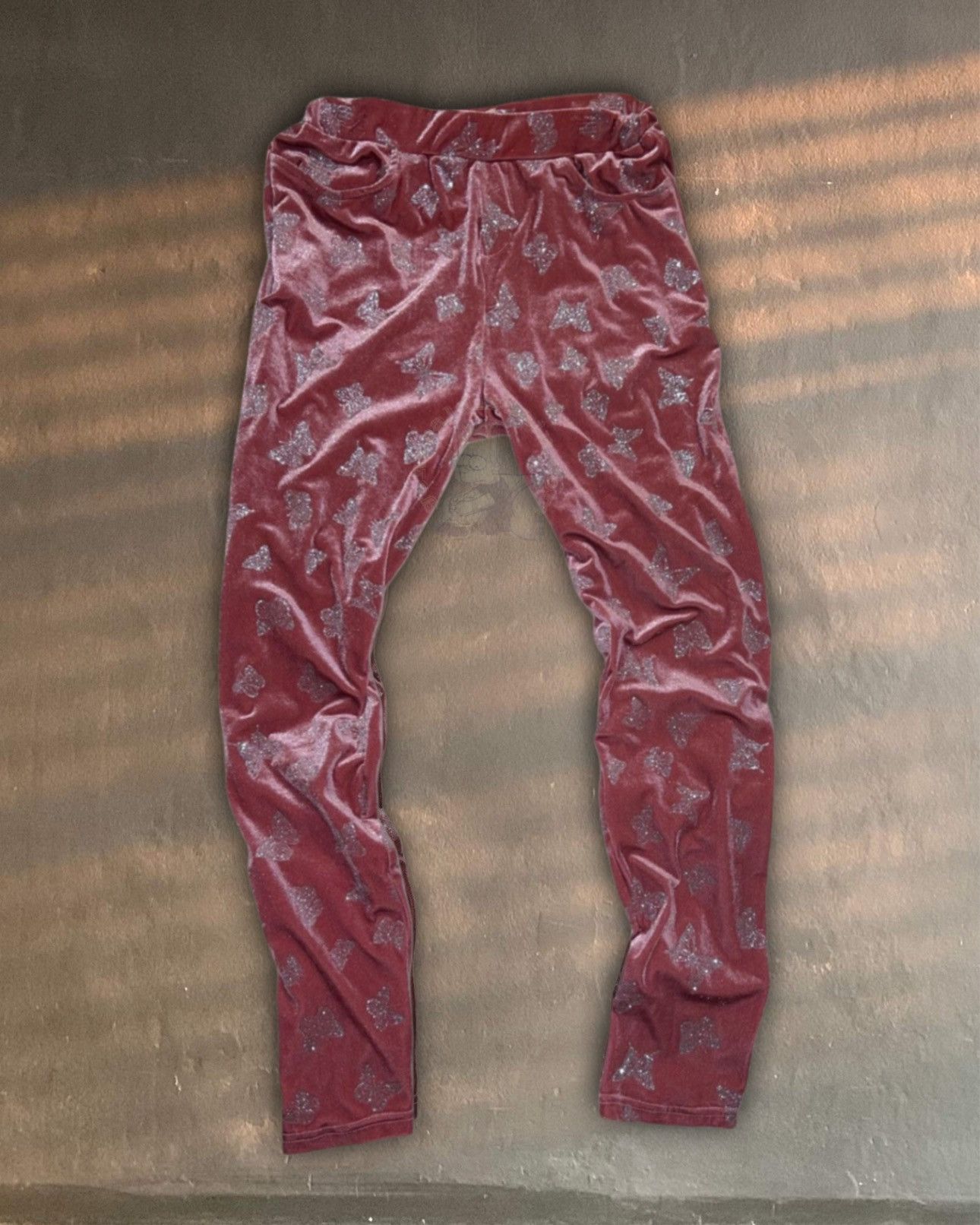 Vintage ✿ Delia*s Carmin Y2K velvet luxe butterfly pants medium Size 30" / US 8 / IT 44 - 1 Thumbnail
