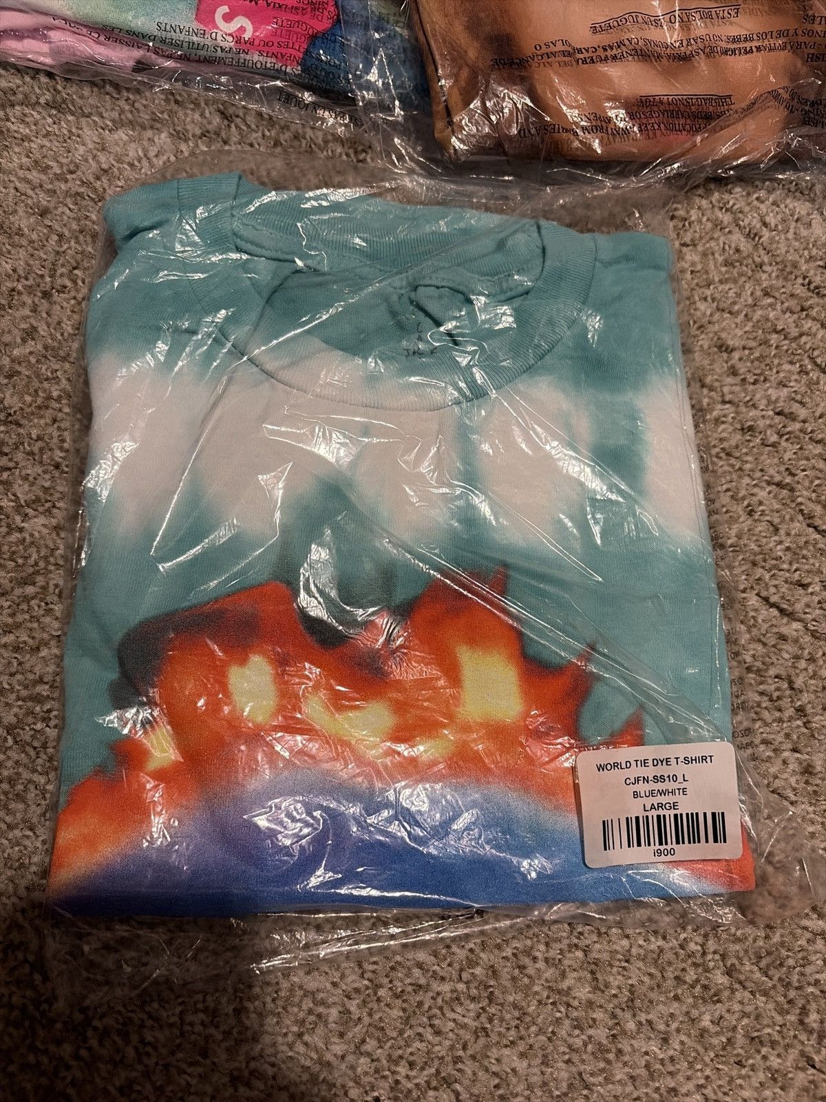 Travis Scott Cactus jack world Tie dye T shirt Large Size US L / EU 52-54 / 3 - 3 Thumbnail