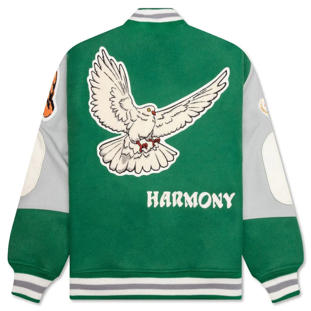 Saint Michael o1mle0326 Pigen Varsity Jacket in Green Size US S / EU 44-46 / 1 - 2 Thumbnail