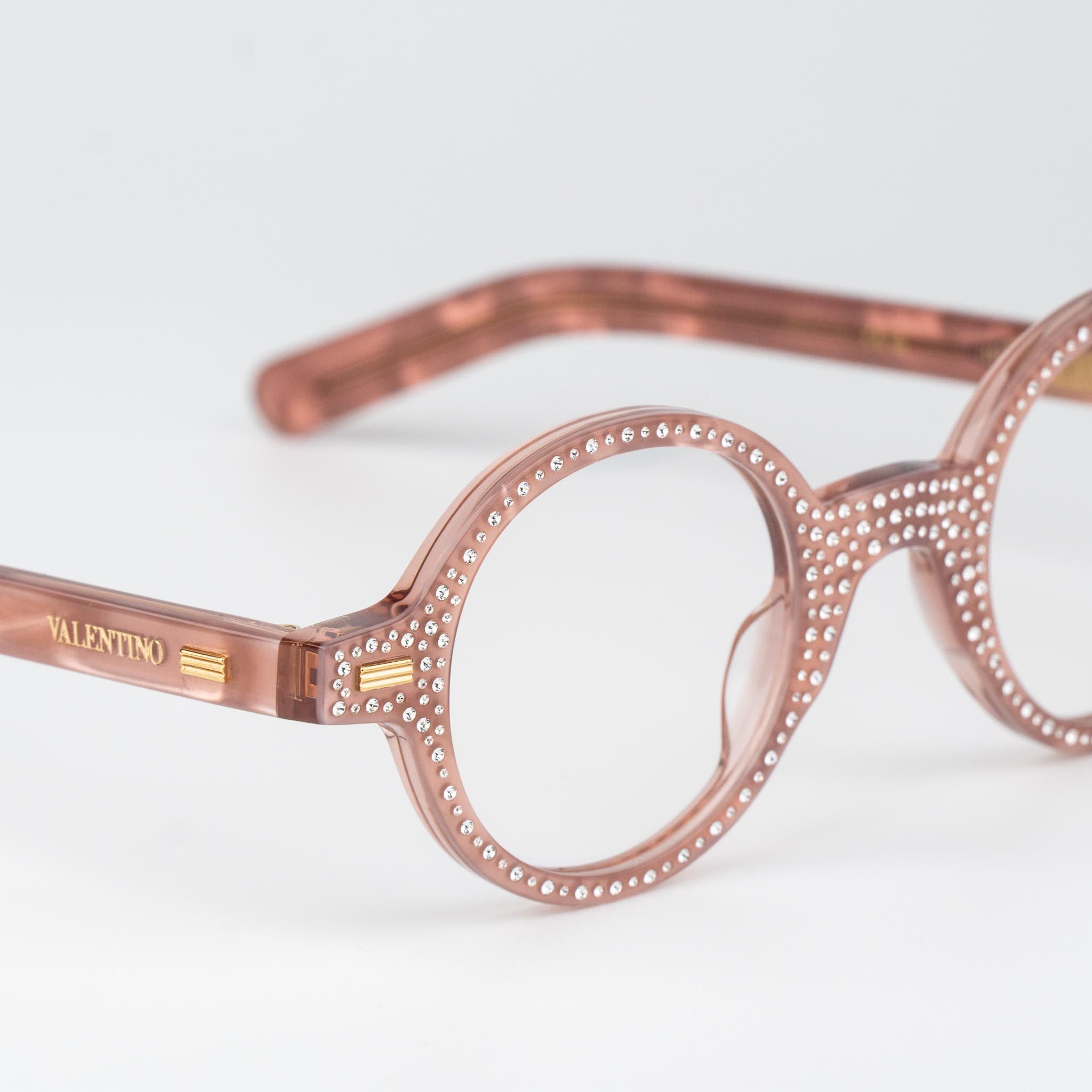Valentino Valentino Women Eyeglasses Stones Crystal Round VLX-185 E Size ONE SIZE - 6 Thumbnail
