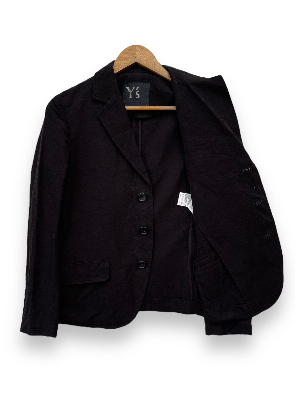 Yohji Yamamoto 🔥S/S 2004 Y's by Yohji Yamamoto Tailored Black Blazer Jacket Size S / US 4 / IT 40 - 4 Thumbnail