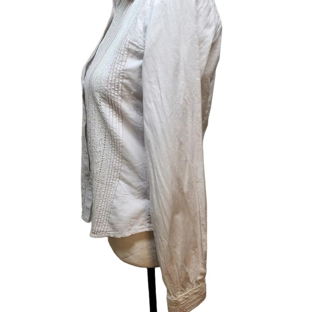 Polo Ralph Lauren. White, 100% Cotton Button-Up Top. M