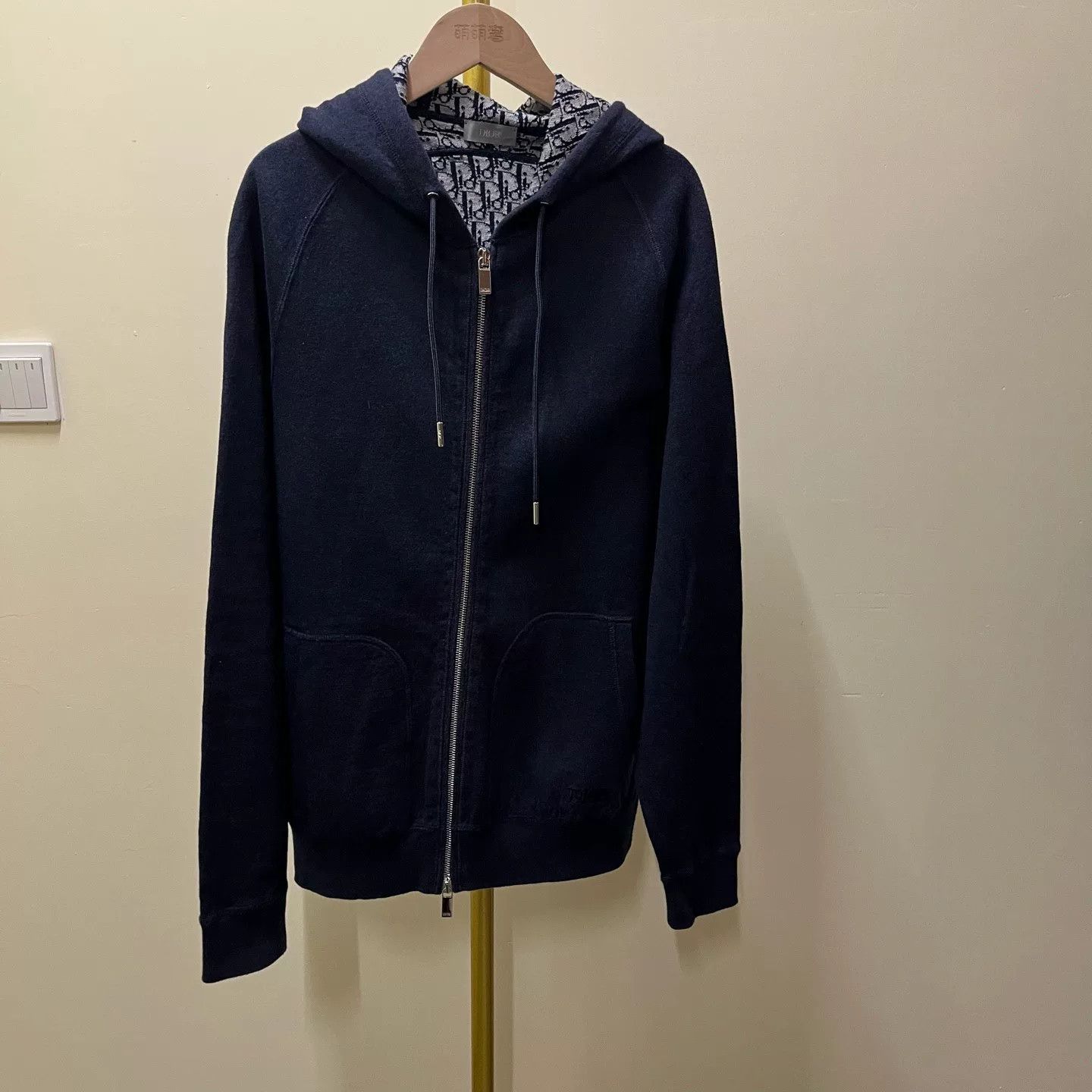 Dior dior blue hooded logo sweatshirt jacket Size US M / EU 48-50 / 2 - 1 Thumbnail