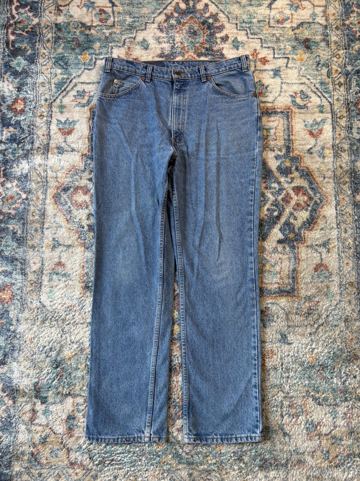 Levi's Vintage Levi’s 619 Orange Tab Blue Jeans Size 35 Size US 35 - 2 Thumbnail