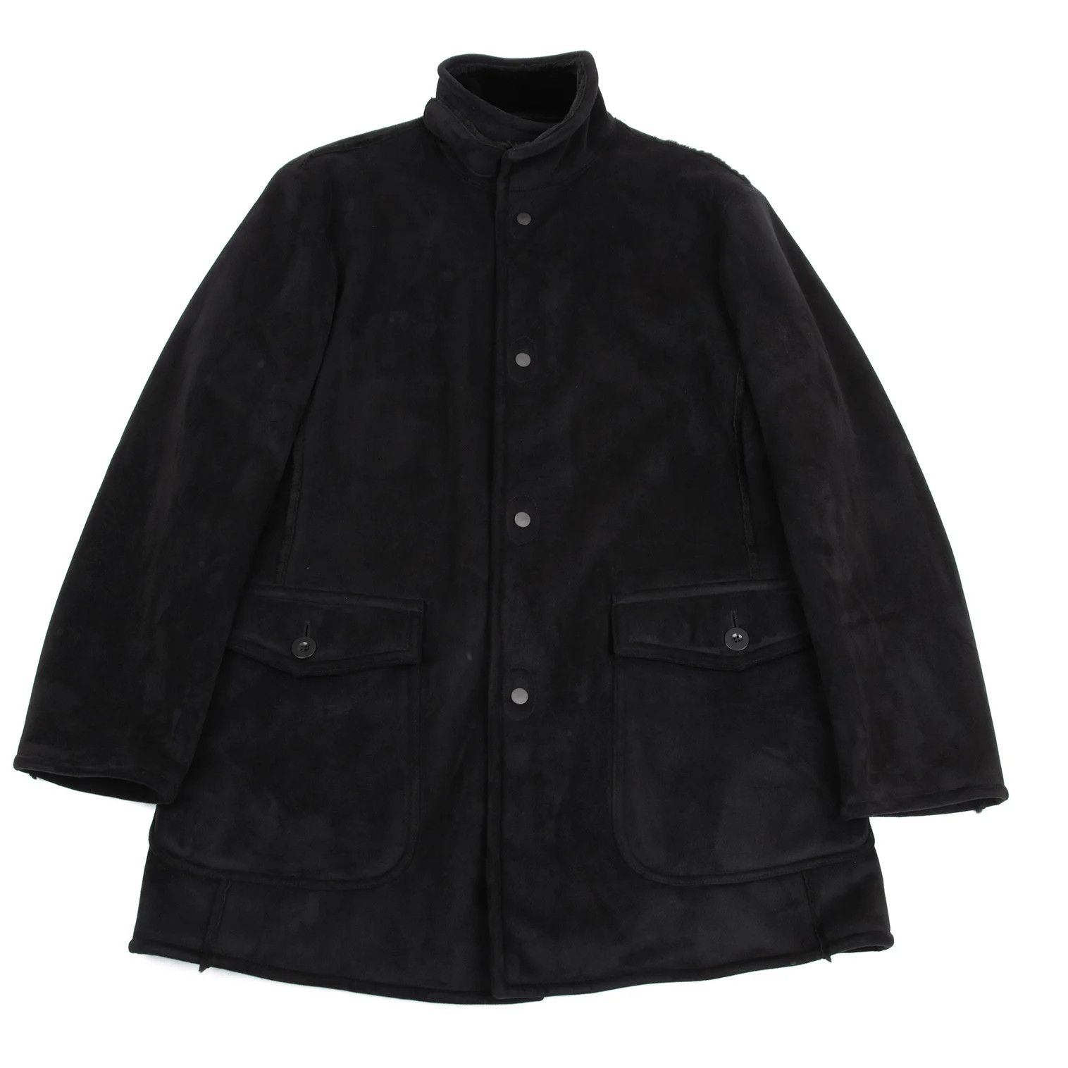 Emporio Armani Mouton Half Coat in Black Size 50 Size US M / EU 48-50 / 2 - 1 Thumbnail