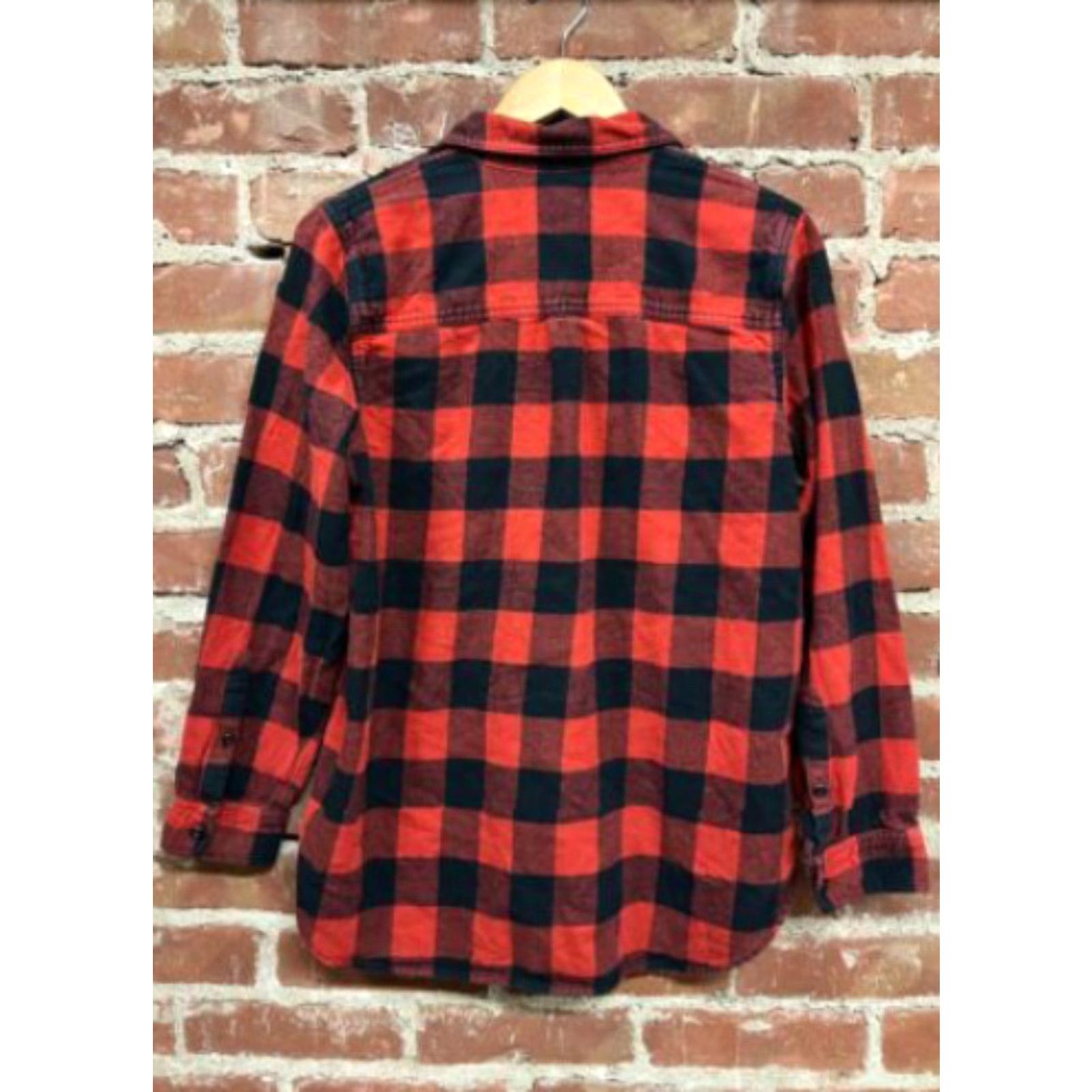 Madewell Madewell Shirt Womens Large Button-Up Long Sleeve Red Plaid Flannel Casual Size L / US 10 / IT 46 - 3 Thumbnail