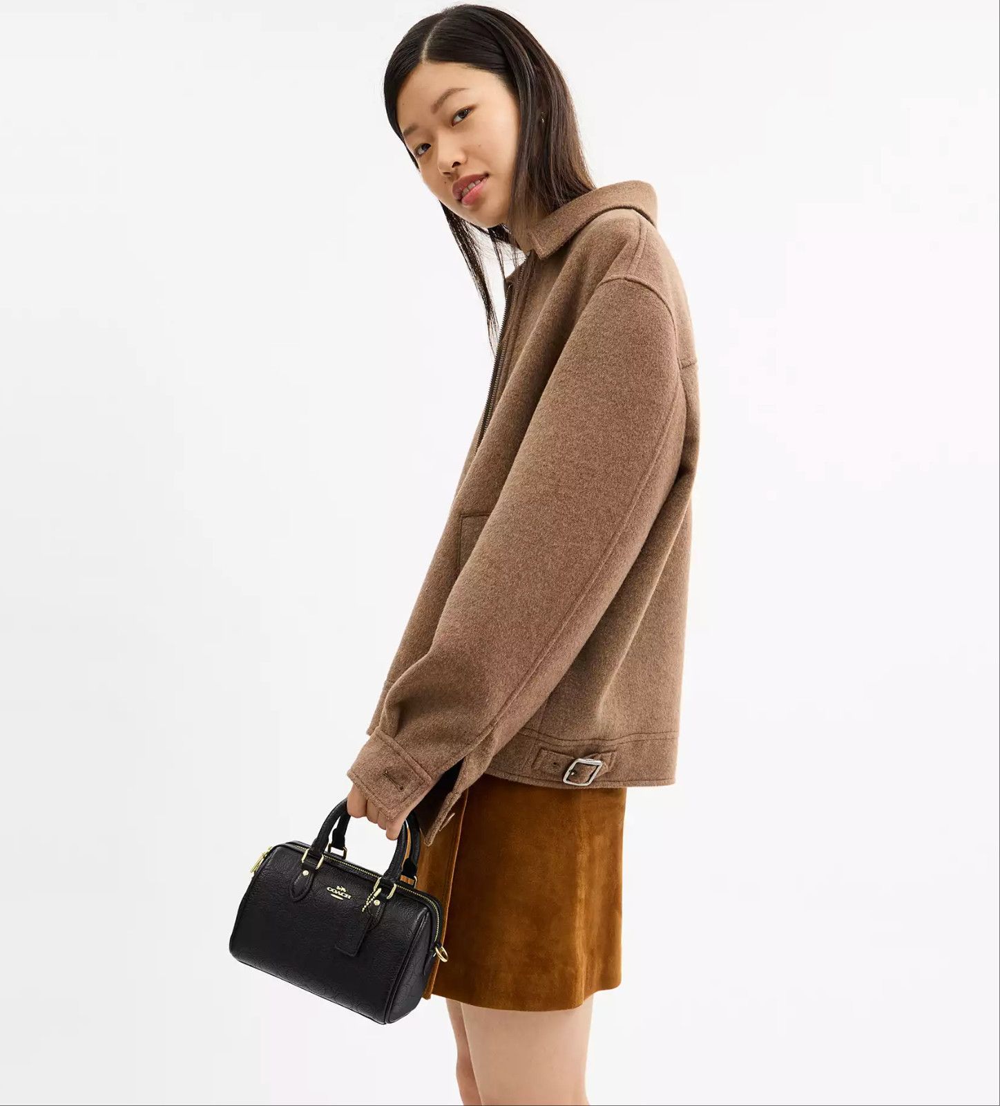 Coach Mini Rowan Crossbody Bag In Signature Leather CCF28 Size ONE SIZE - 7 Thumbnail