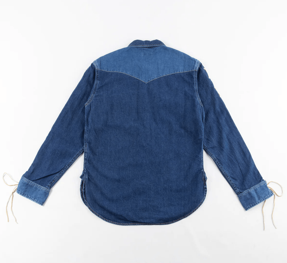 Kapital Kapital Denim Lace-up Western Shirt Indigo (Sz 3, fits M) Size US M / EU 48-50 / 2 - 6 Thumbnail