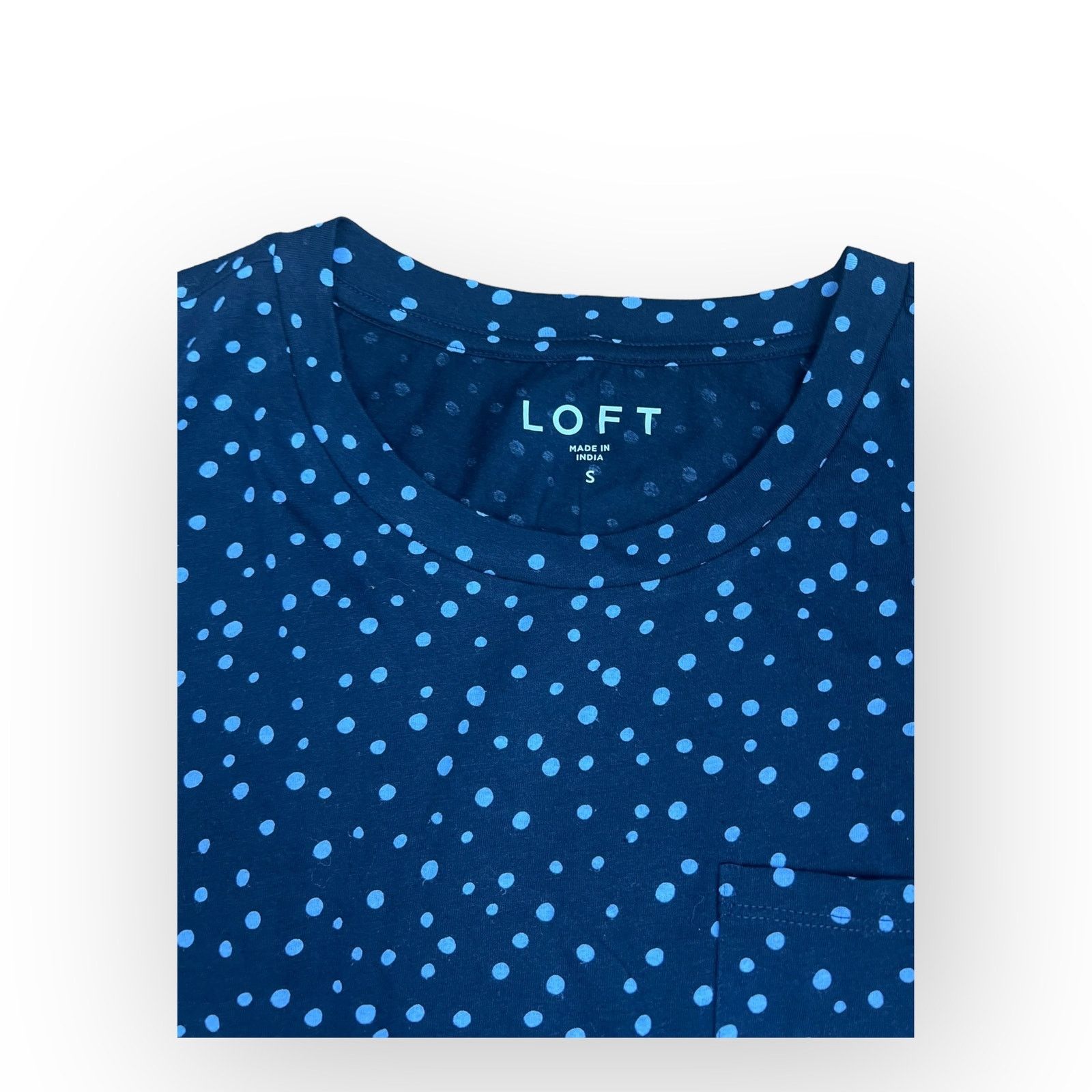 Ann Taylor Ann Taylor LOFT Dotted Pocket Tank - Navy with White Accents Size S / US 4 / IT 40 - 8 Thumbnail