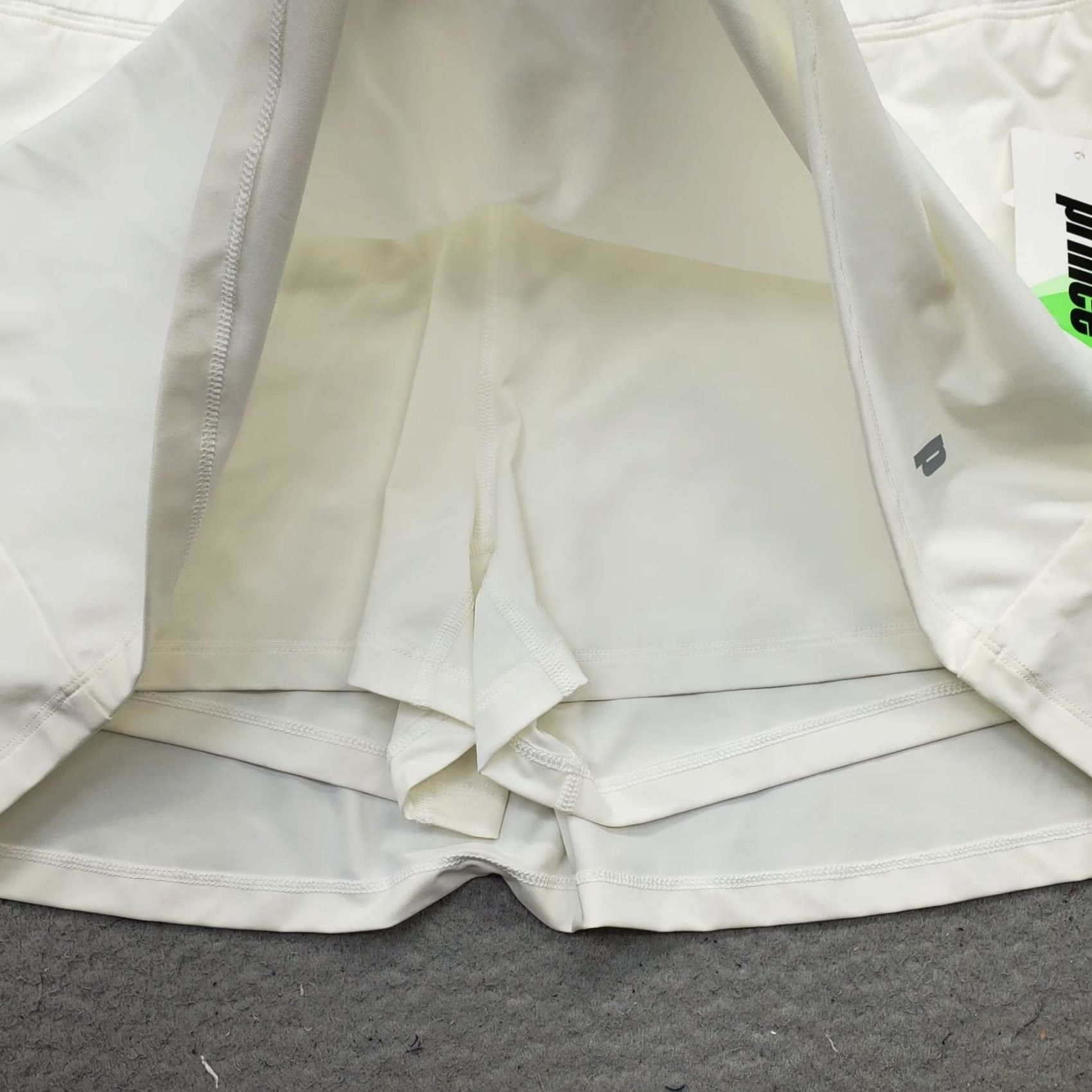 Prince Prince Tennis Performance Skort Women L White Athletic Elastic Waist Pull On Size ONE SIZE - 5 Thumbnail