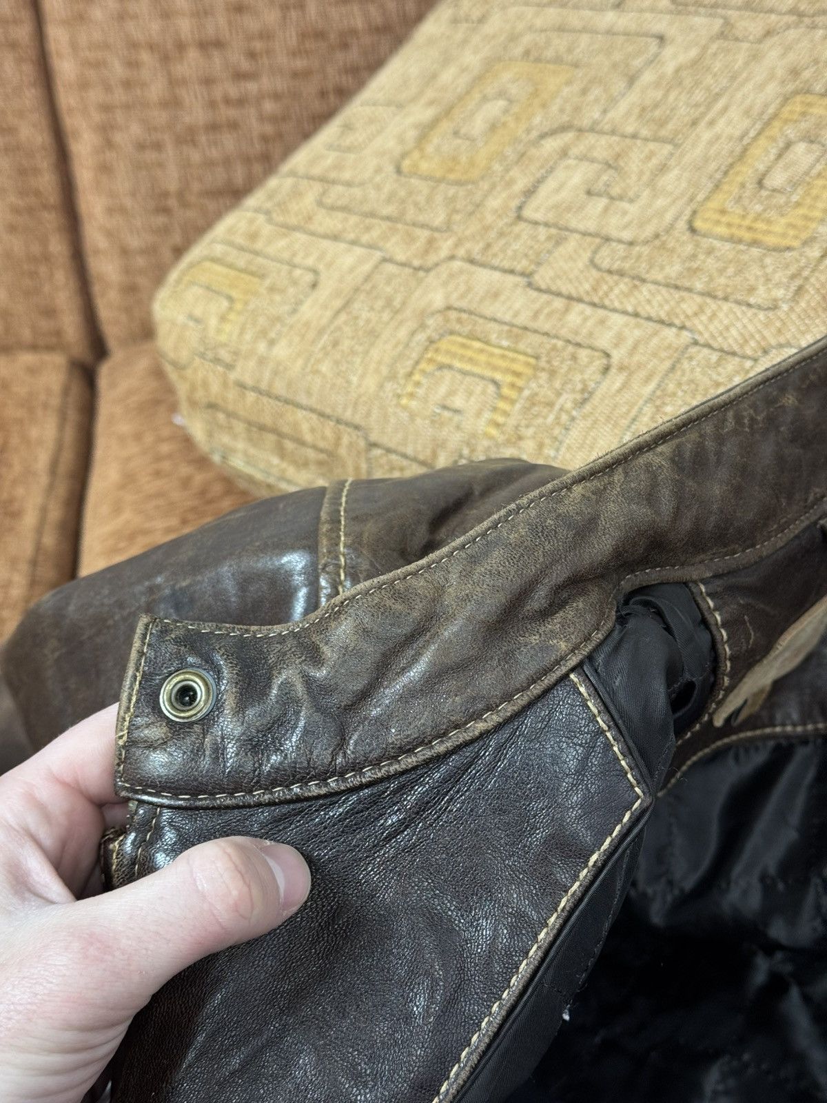 Guess Guess Leather Jacket Classic Style Brown color size XL Size US XL / EU 56 / 4 - 13 Thumbnail
