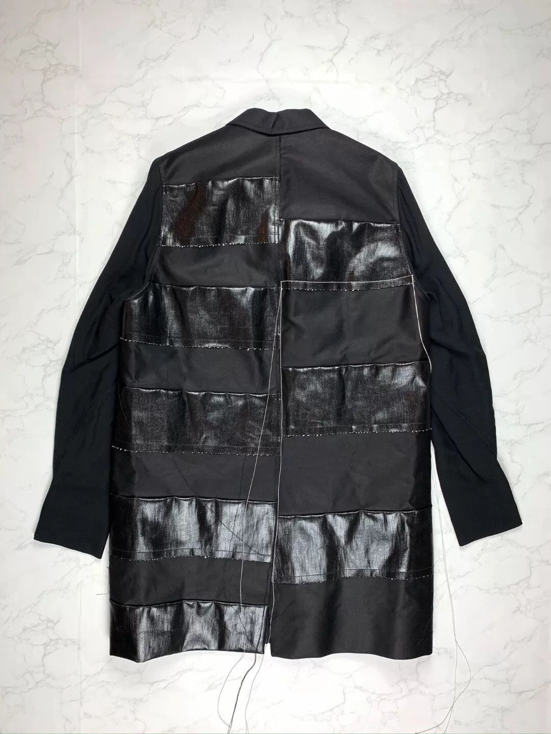Rick Owens Rick Owens Black Long Coat with Fringes Size US S / EU 44-46 / 1 - 1 Thumbnail