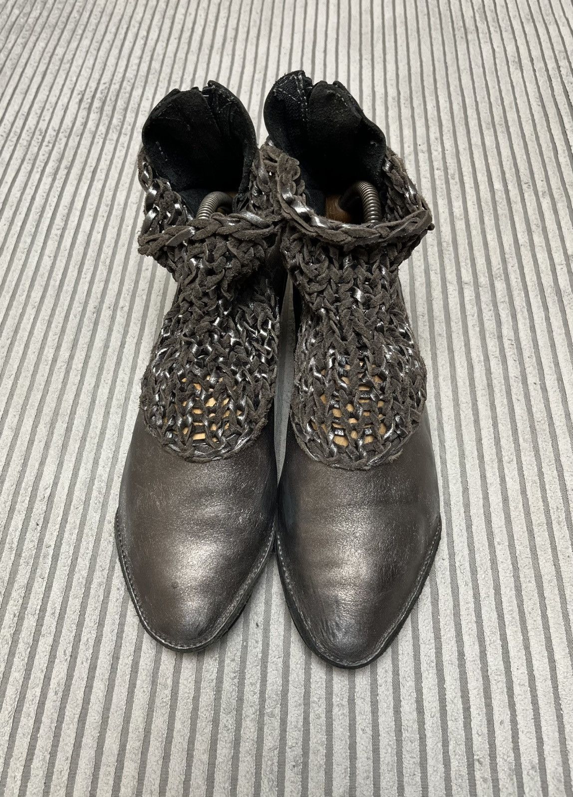 Trippen Trippen Leather Avant Garde Mesh Zip Boots 90s Size US 9 / IT 39 - 11 Thumbnail