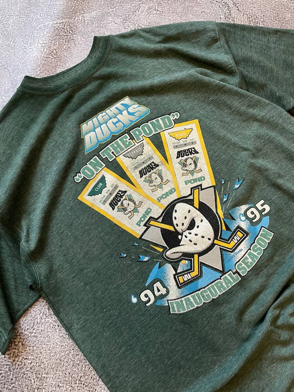NHL Vintage t shirt Mighty Ducks made in Usa Size US XXL / EU 58 / 5 - 5 Thumbnail