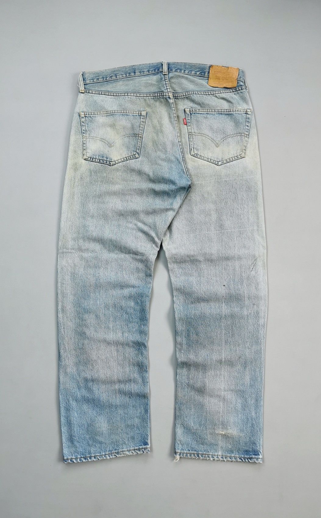 Levi's 80s Vintage Levis Selvedge Denim Patchwork Jeans Size US 36 / EU 52 - 19 Thumbnail