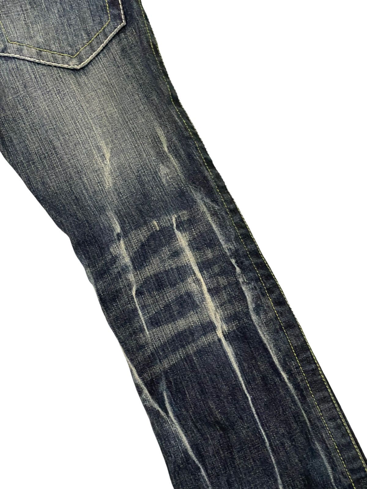 Japanese Brand Flare Jeans Three Stones Distress Low Rise Boot Cut 7🟦0 Size US 30 / EU 46 - 17 Thumbnail