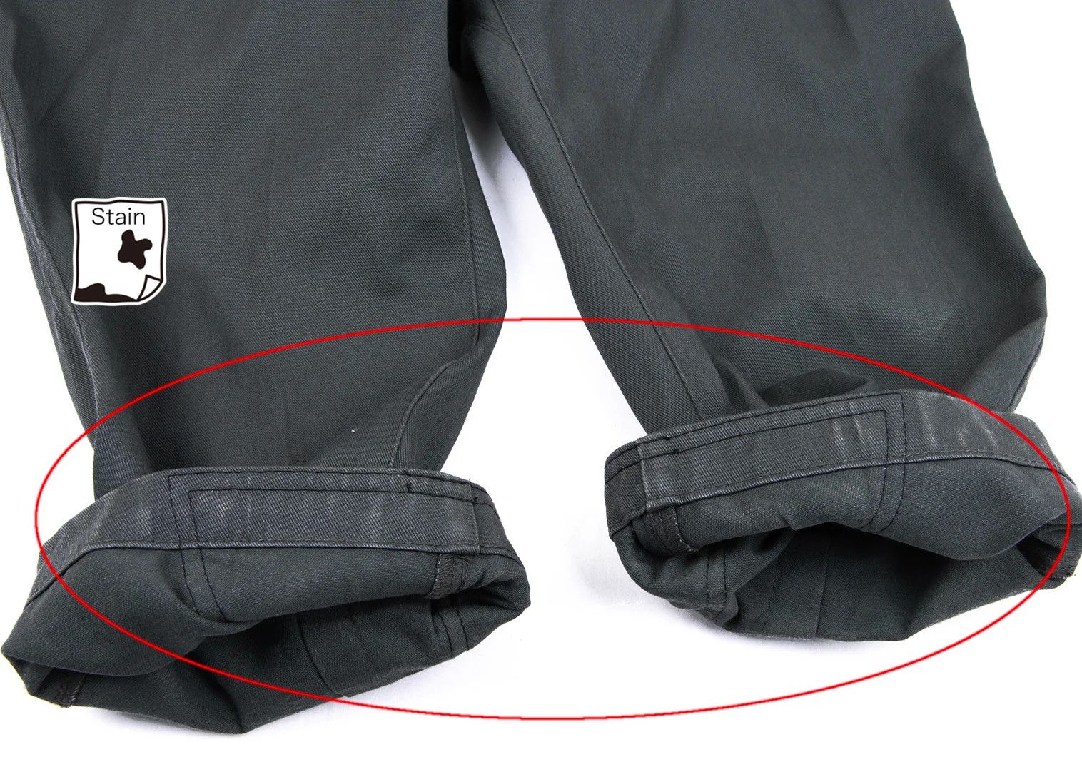 Junya Watanabe Leather Patch Cropped Tapered Pants in Charcoal M Size US 38 / EU 54 - 11 Thumbnail