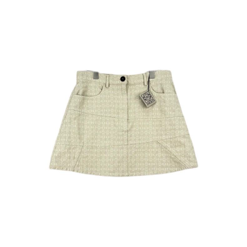 Loewe loewe 42Logo leather label skirt 2504-Nextarrow Size M / US 6-8 / IT 42-44 - 1 Thumbnail