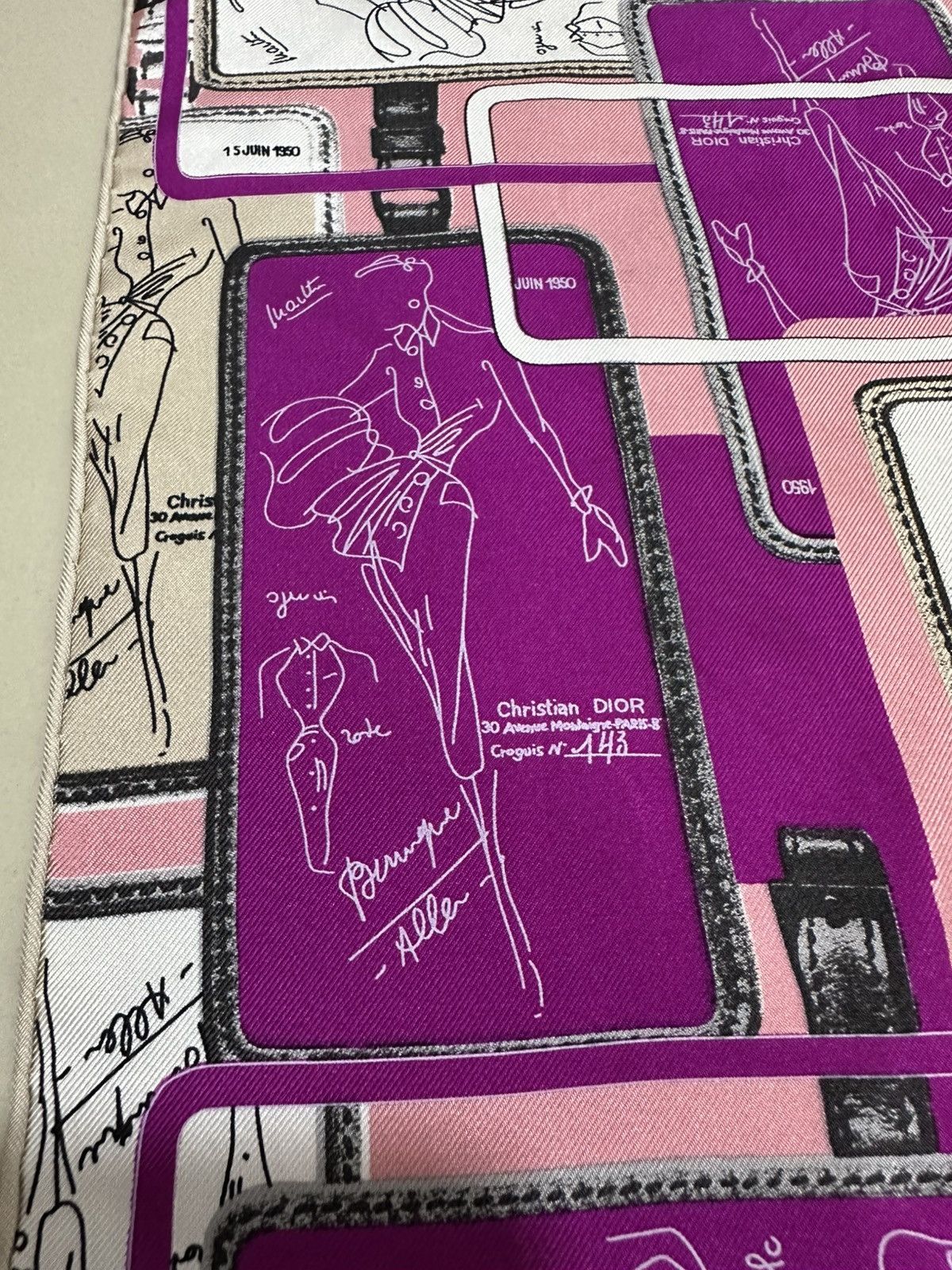 Christian Dior Monsieur × Dior Christian Dior Silk Scarf Nice Design Size ONE SIZE - 6 Thumbnail