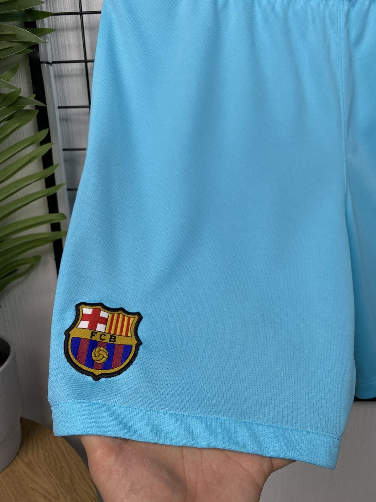 Nike Nike FC Barcelona Shorts L DRI-FIT Football Blue Soccer Men Size US 34 / EU 50 - 4 Thumbnail