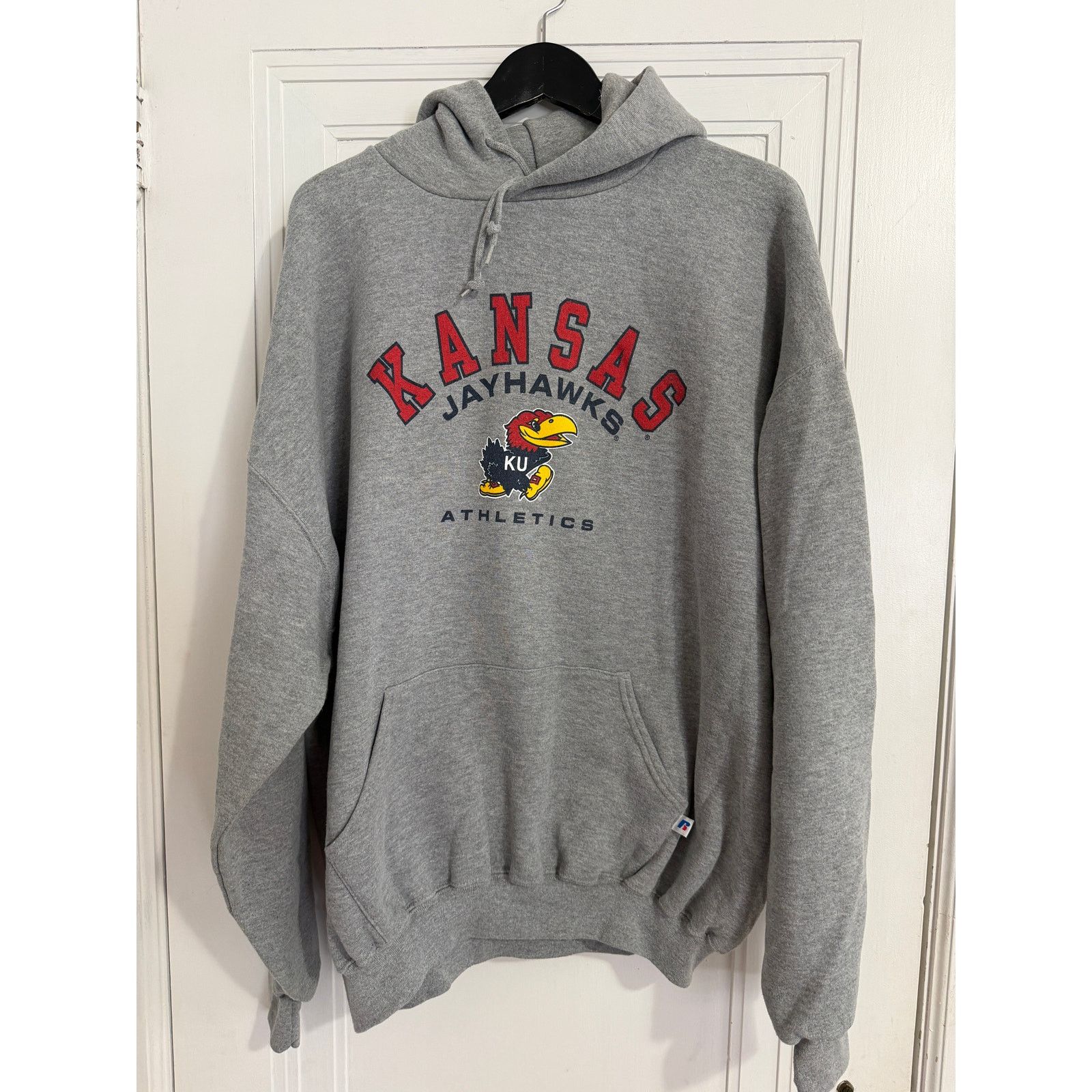 Russell Athletic Vintage Kansas Jayhawks Hoodie Sweatshirt Men's Size XXL Size US XXL / EU 58 / 5 - 2 Thumbnail