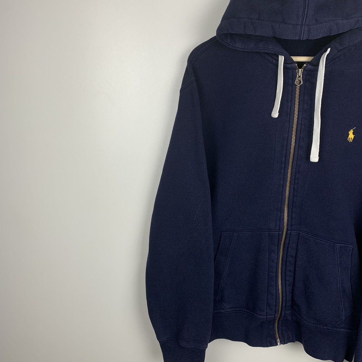 Polo Ralph Lauren Y2K Polo Ralph Lauren Full Zip Hoodie Yellow Pony Logo Size US L / EU 52-54 / 3 - 4 Thumbnail