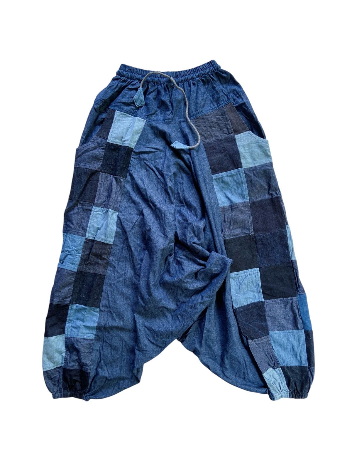 Japanese Brand JAPANESE SAMURAI PATCHWORK PANTS STYLE Size US 27 - 1 Thumbnail