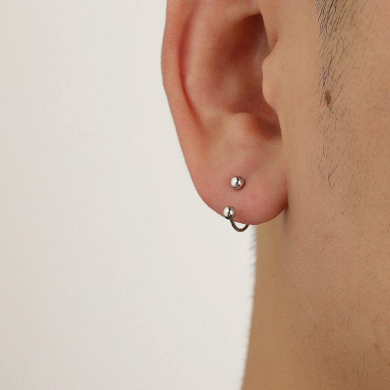 Jewelry × Sterling Silver Future Earrings One Pairs Chrome Jewelry Size ONE SIZE - 3 Thumbnail