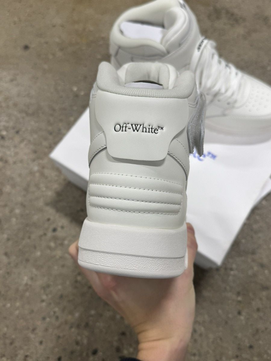 Off-White Off-White Out of Office Mid Top Leather Sneaker NEW 800$ Size US 8 / EU 41 - 4 Thumbnail