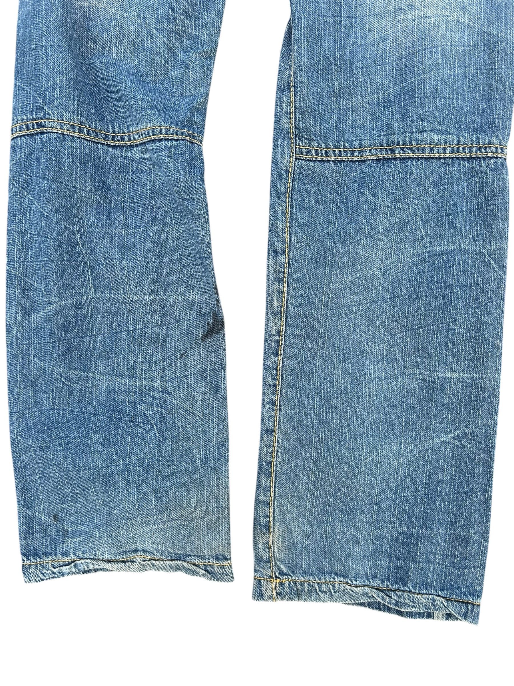 If Six Was Nine × KMRii × Kapital Batsu Skull Poems Distressed Japanese Punk Denim Jeans Size US 29 - 10 Thumbnail