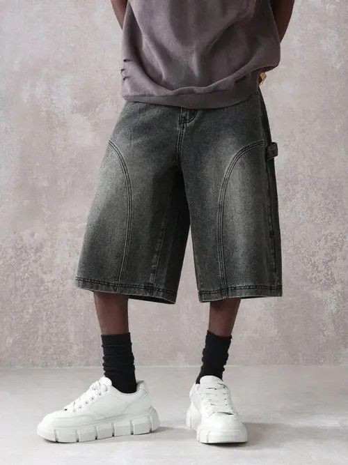 Japanese Brand × Vintage VINTAGE denim jeans shorts Y2K DRIP Size US 32 / EU 48 - 3 Thumbnail
