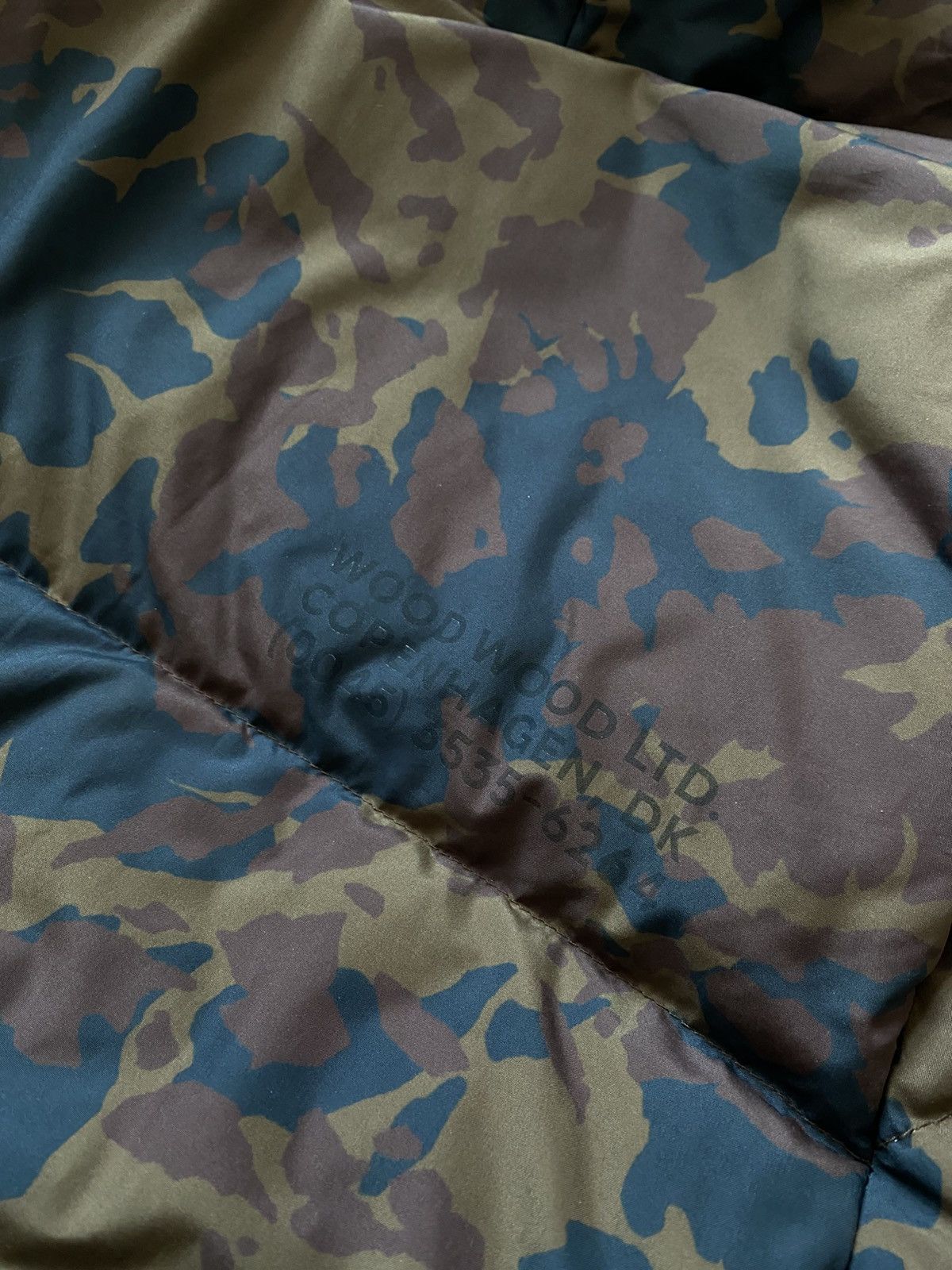 Wood Wood Wood Wood Camo Brown/Black Down Jacket Size US M / EU 48-50 / 2 - 9 Thumbnail