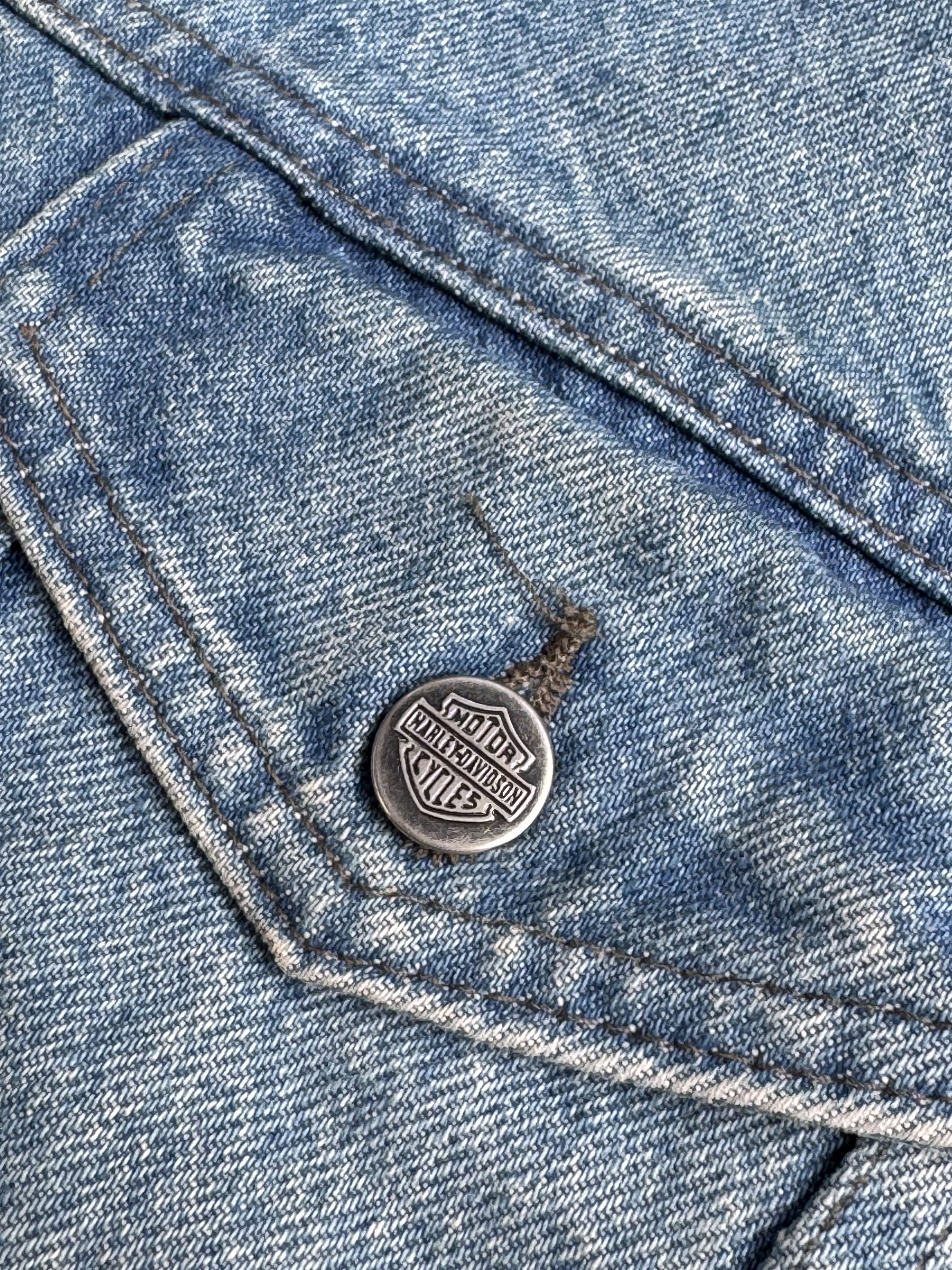 Harley Davidson Harley Davidson Jean Vest Vintage Motorcycles Size US M / EU 48-50 / 2 - 3 Thumbnail