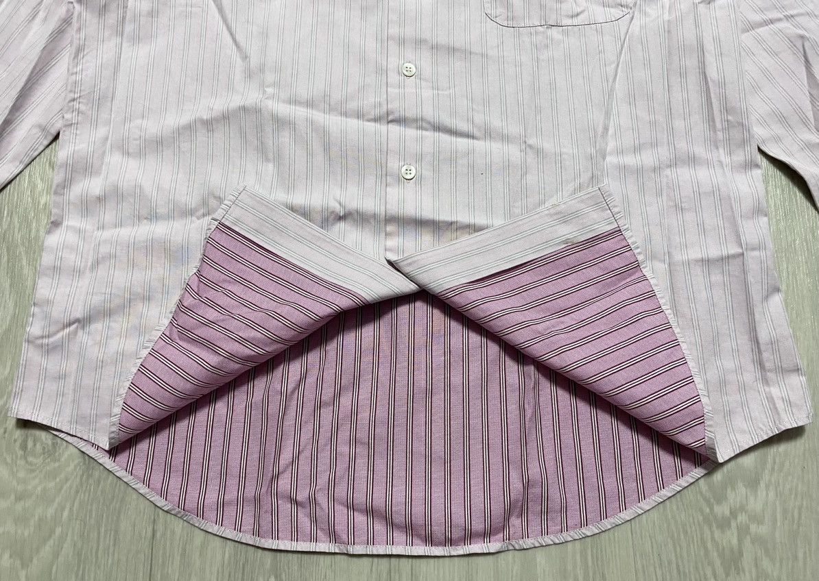 C.P. Company C.P. Company Vintage Pink Striped Long Sleeved Cotton Shirt Size US XL / EU 56 / 4 - 13 Thumbnail