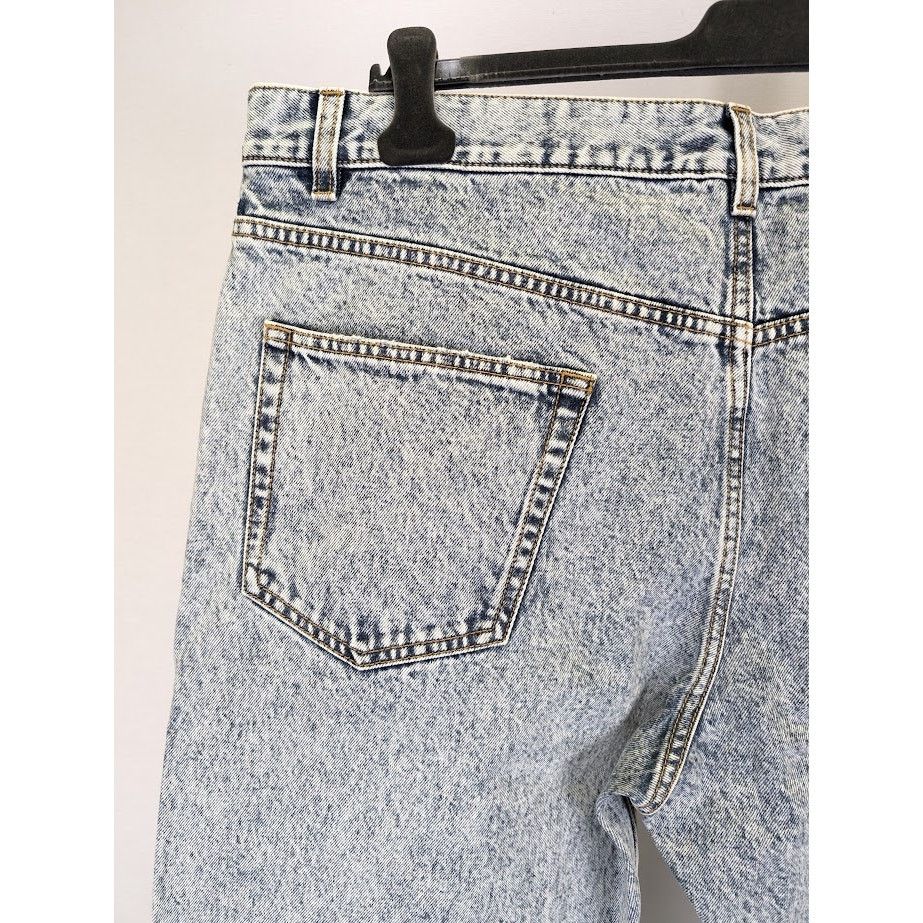 Saint Laurent Paris o1rshd1 Baggy Cropped Organic Jeans in Heavy Marble Blue Size US 36 / EU 52 - 13 Thumbnail