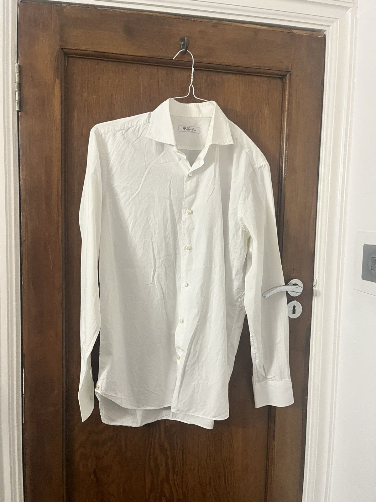 Loro Piana Loro Piana white cotton shirt size 42 Size US L / EU 52-54 / 3 - 1 Thumbnail